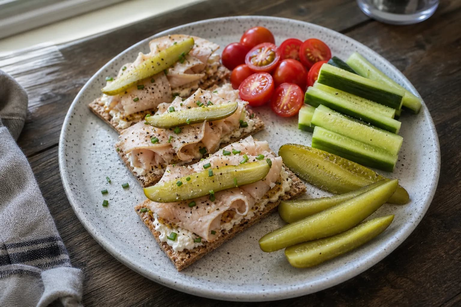 American Lean Turkey Pickle Cracker Snack