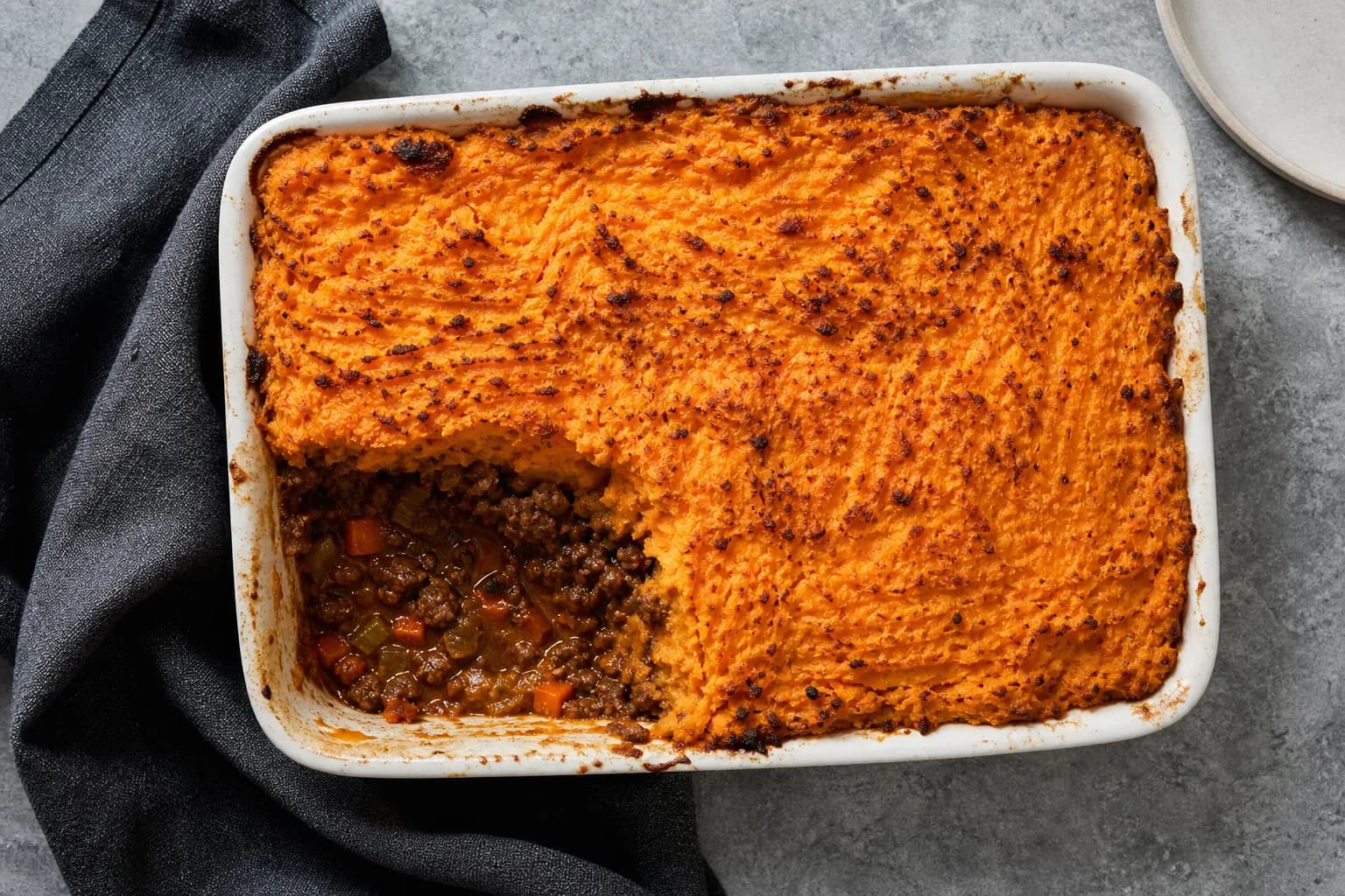 British Beef Cottage Pie with Sweet Potato Mash