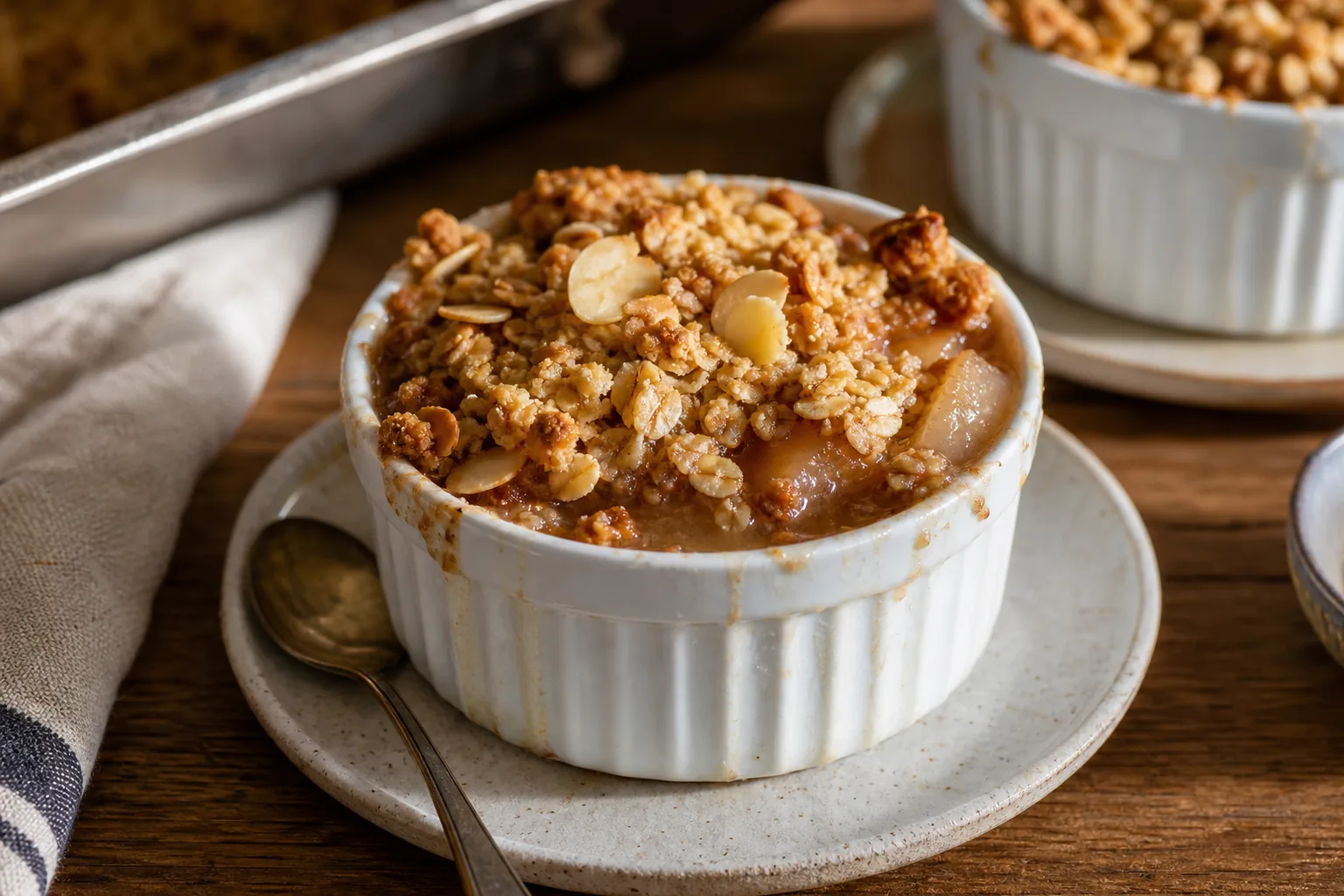 British Pear Cinnamon Oat Crumble Cup