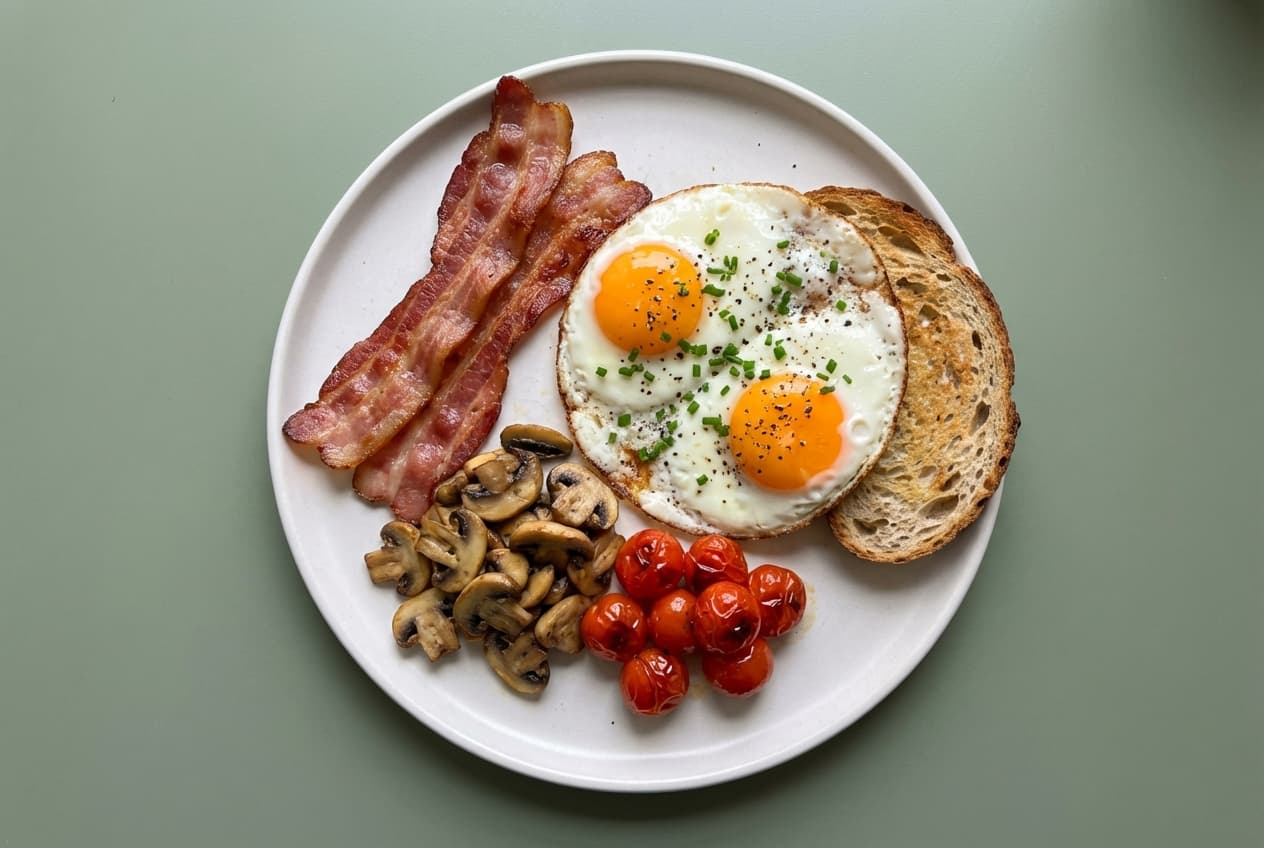 Loaded Bacon & Egg Platter