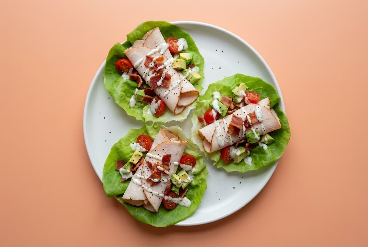 Loaded Turkey Club Lettuce Cups