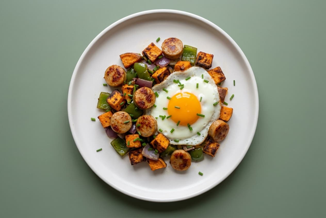 One-Pan Chicken Sausage Hash