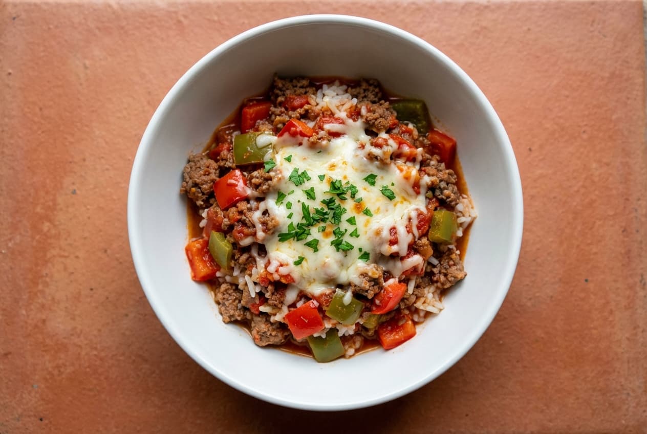 One-Pan "Unstuffed" Pepper Skillet