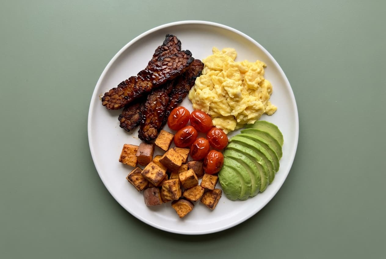 Smoky Tempeh "Bacon" Plate